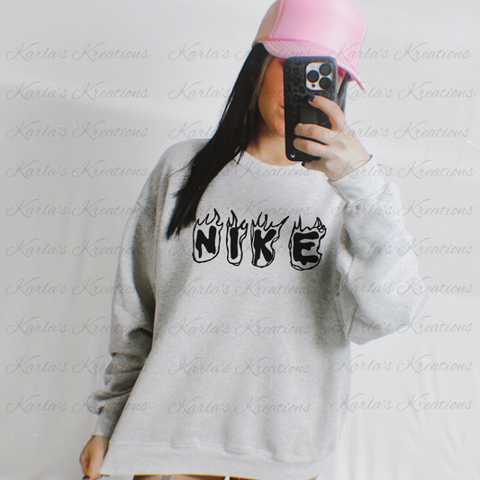 NKE FLAME SWEATSHIRT/TSHIRT