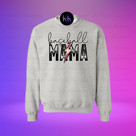 Baseball MaMa Crewneck/T-Shirt